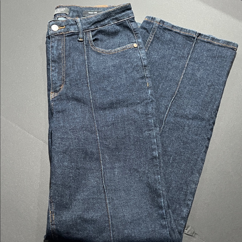 Judy Blue Dark Wash Wide Leg Women’s Jeans - Picture 8 of 9
